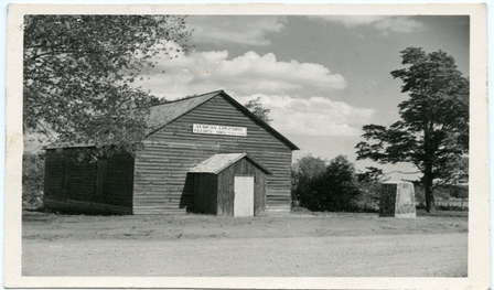 Black and white photo of the Oro African Church 